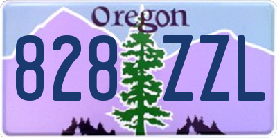 OR license plate 828ZZL