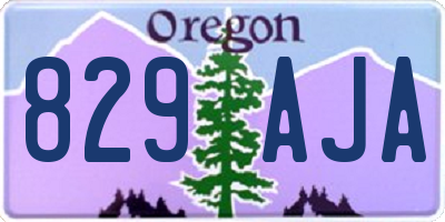 OR license plate 829AJA