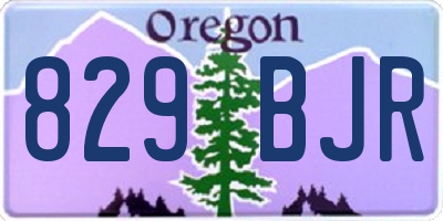OR license plate 829BJR