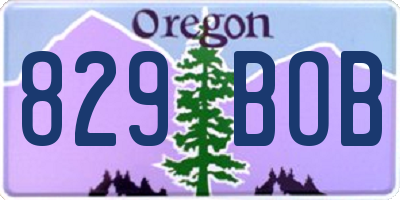 OR license plate 829BOB