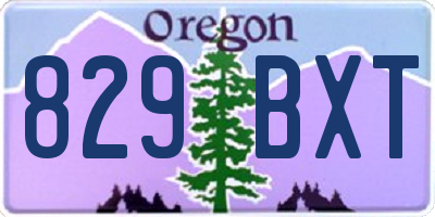 OR license plate 829BXT