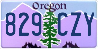 OR license plate 829CZY