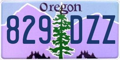 OR license plate 829DZZ