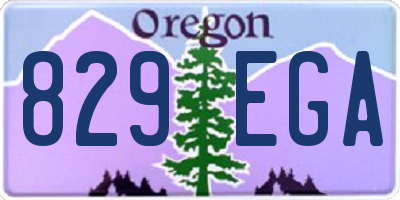 OR license plate 829EGA