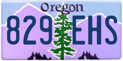 OR license plate 829EHS