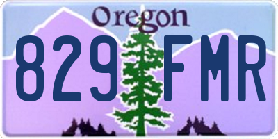 OR license plate 829FMR