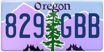 OR license plate 829GBB