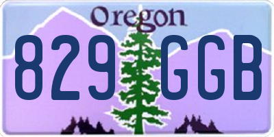 OR license plate 829GGB