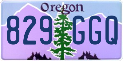 OR license plate 829GGQ