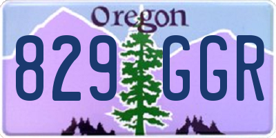 OR license plate 829GGR
