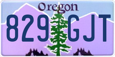OR license plate 829GJT