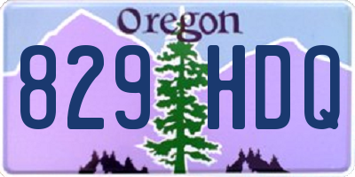 OR license plate 829HDQ
