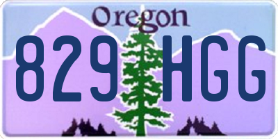 OR license plate 829HGG
