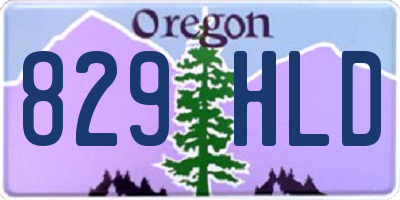 OR license plate 829HLD
