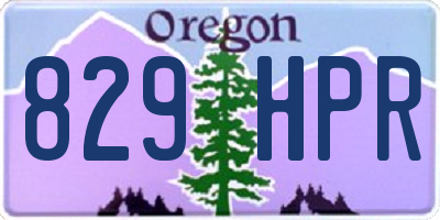 OR license plate 829HPR