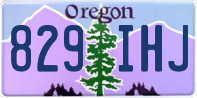 OR license plate 829IHJ