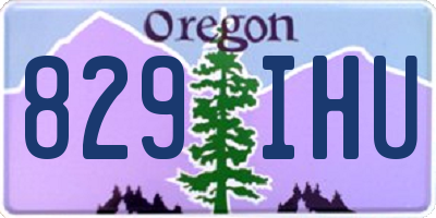 OR license plate 829IHU