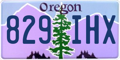 OR license plate 829IHX