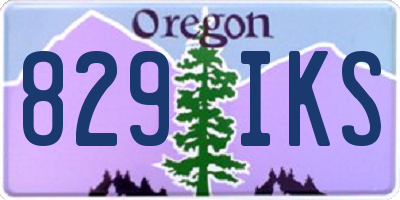 OR license plate 829IKS