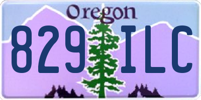OR license plate 829ILC