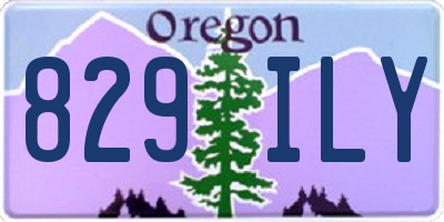 OR license plate 829ILY