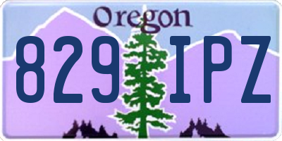 OR license plate 829IPZ