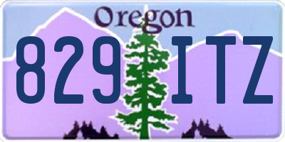 OR license plate 829ITZ