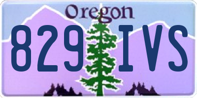 OR license plate 829IVS