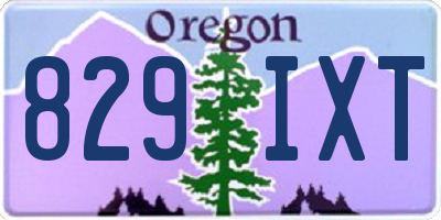 OR license plate 829IXT