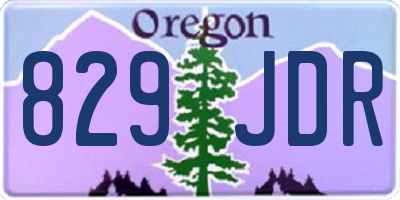 OR license plate 829JDR