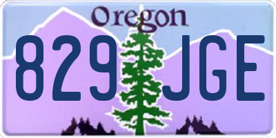 OR license plate 829JGE