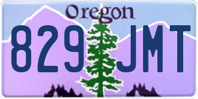 OR license plate 829JMT