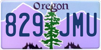 OR license plate 829JMU