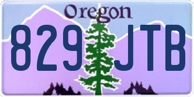 OR license plate 829JTB