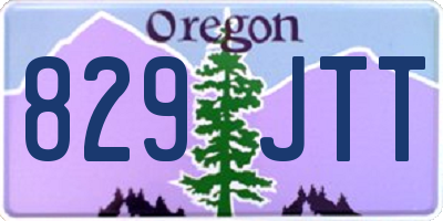 OR license plate 829JTT