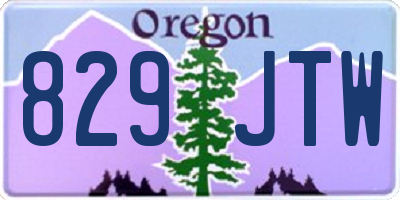 OR license plate 829JTW
