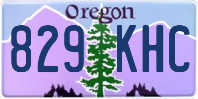 OR license plate 829KHC