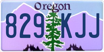 OR license plate 829KJJ