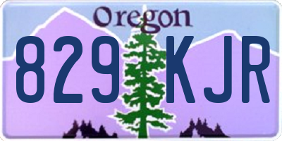OR license plate 829KJR