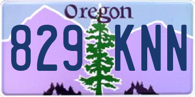 OR license plate 829KNN