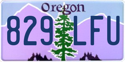 OR license plate 829LFU