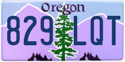 OR license plate 829LQT