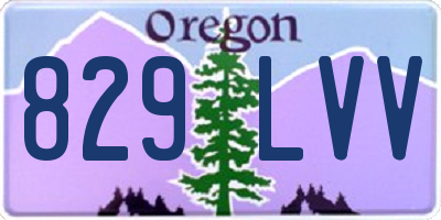 OR license plate 829LVV