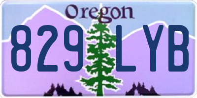 OR license plate 829LYB