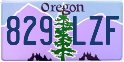 OR license plate 829LZF