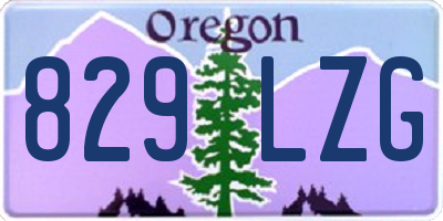 OR license plate 829LZG