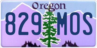 OR license plate 829MOS