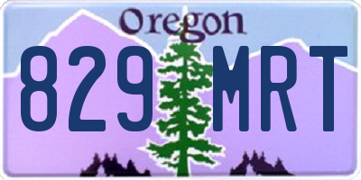 OR license plate 829MRT