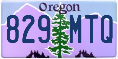 OR license plate 829MTQ