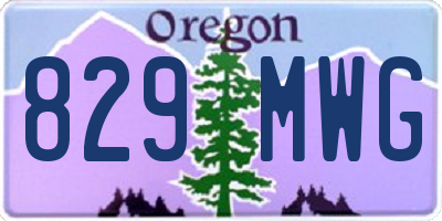 OR license plate 829MWG
